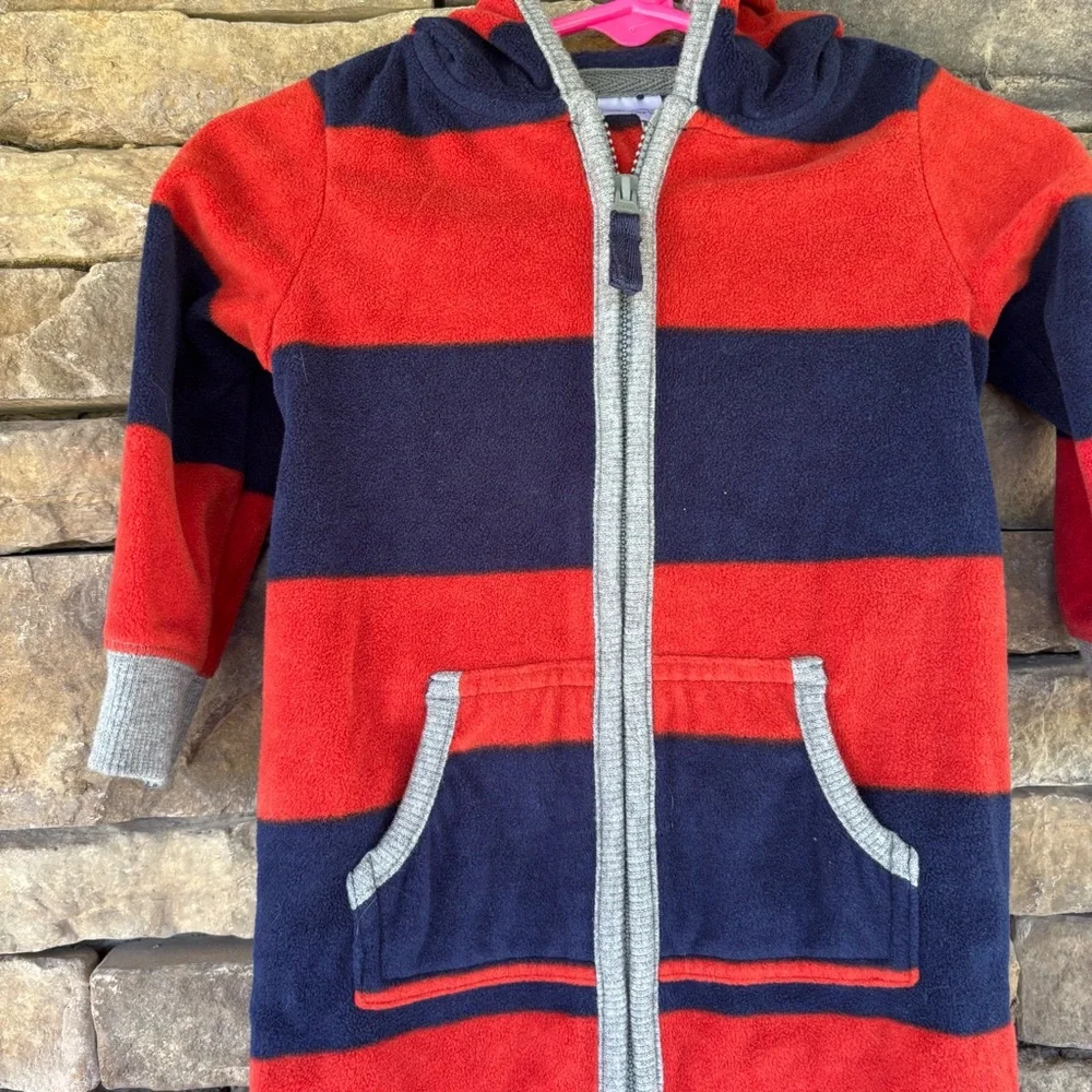 Carter's Red and‎ Blue Footies with Ribbed Cuffs LOT OF TWO ONESIES